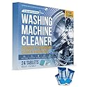 Washing Machine Cleaner Tablets - 24 Pack (1 Year Supply) Deep Cleaning Descaler for HE Front & Top Load Washers - Eco-Friendly Septic Safe Formula