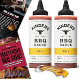 Kinder’s Gold BBQ Premium Barbecue Sauce 2 Pk (30.6 oz) Great to Dip Toss Glaze & More + Barbecue Masters & Bottle Opener (4 Items)!