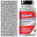 Bakerpan Pearlized Sugar Sprinkles for Baking - 5 Ounce - Sparkling Silver Decorating Sugar Crystals for Cookies, Cake Pops, Ice Cream (Made in USA)