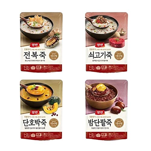 Dongwon Korean Porridge Pouch(420g): ?? ??? | ???? 2?, Sweet Red Bean, 2 Pouches
