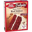 Betty Crocker Delights Super Moist Red Velvet Cake Mix 13.25 oz (Pack of 10)
