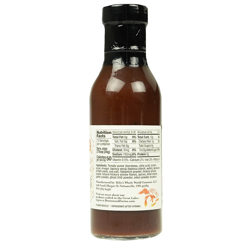 Brownwood Farms BBQ Sauce, Sweet & Tangy, Ghost Pepper, 14 oz
