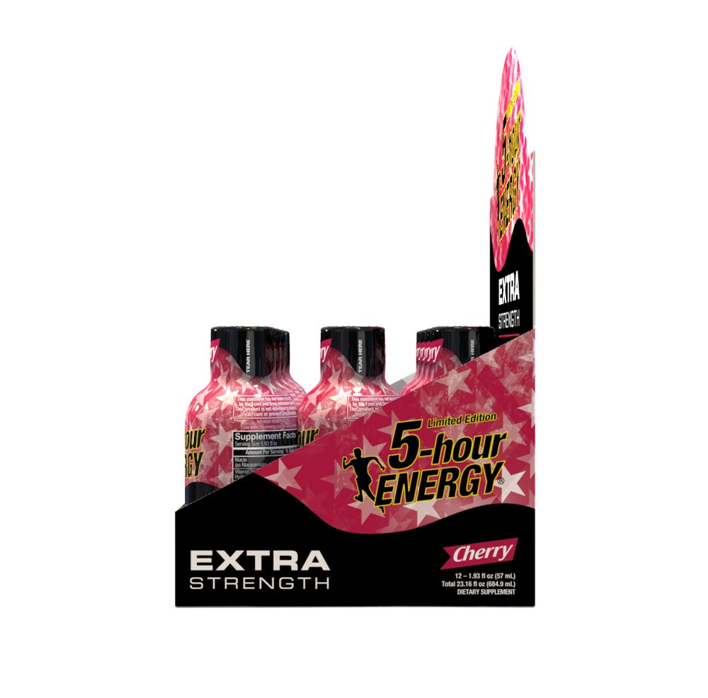 5-hour ENERGY Shot, Extra Strength Cherry, 1.93 Ounce, 24 Count