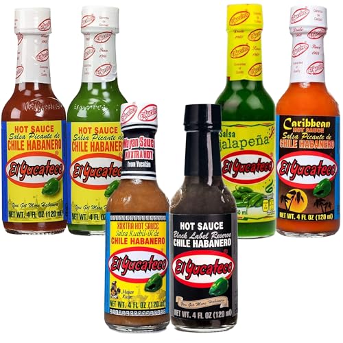 El Yucateco Hot Sauce Variety Pack - 6 Flavor