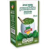 Yerba Mate Chimarrão Pura Folha Portão Fresh and Green Brazilian Tea Erva Mate Pure Leaf Chimarrão Vacuum Sealed 250g / 8.82oz / 0.55lb. (Pack of 4)