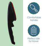Lint Remover for Pet Hair by Home Basics: Swiveling Lint Brushes for Clothes and Furniture | Plastic Garment Brush (Red)