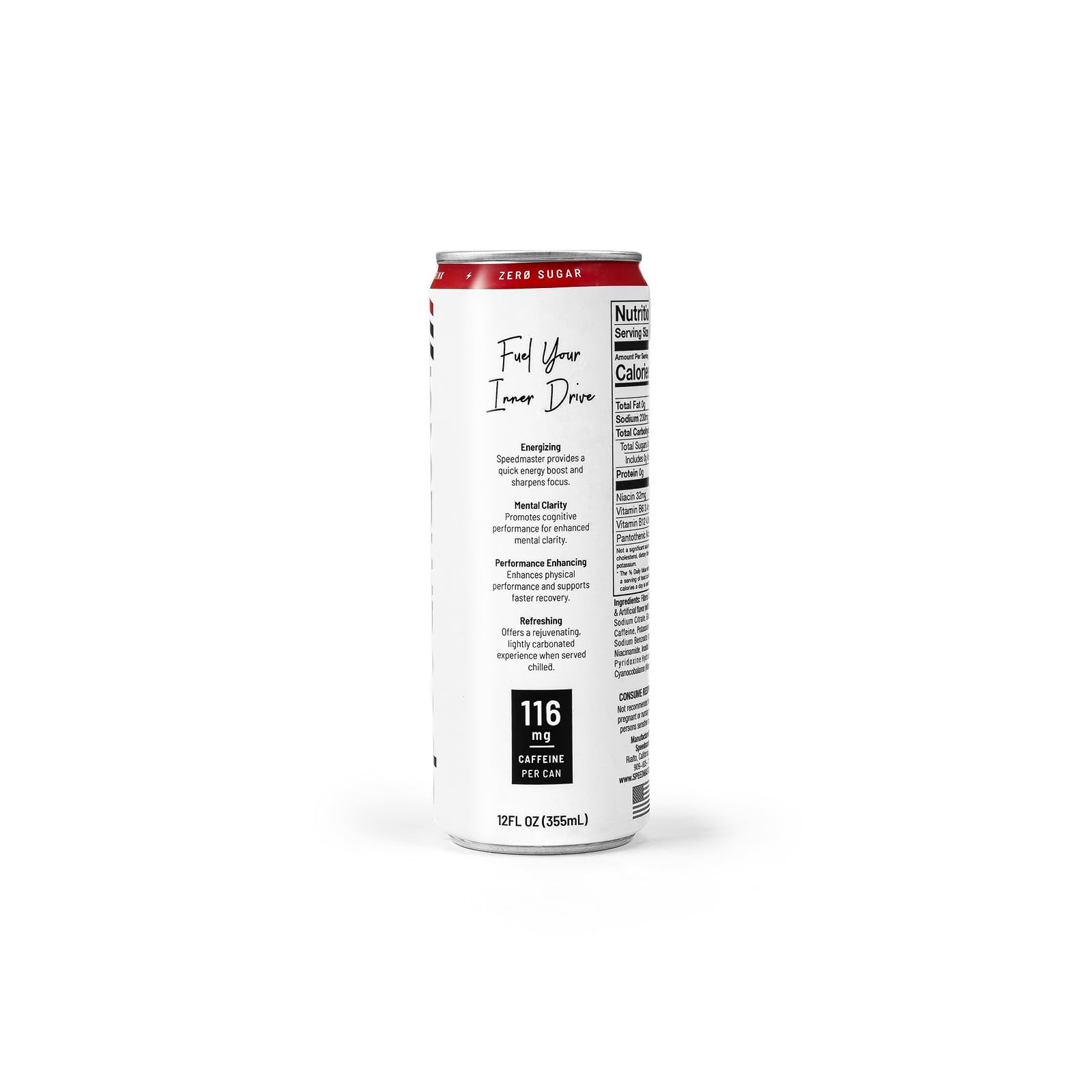 Speedmaster 1-018-001-02 Speedmaster 12oz Energy Drink Zero Sugar