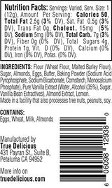 True Delicious WHOLE ALMOND BISCOTTI, Fine Italian cookies, baked twice (4 boxes of 6oz each) …