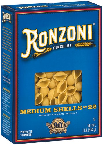 Ronzoni Medium Shells, 16-Ounce