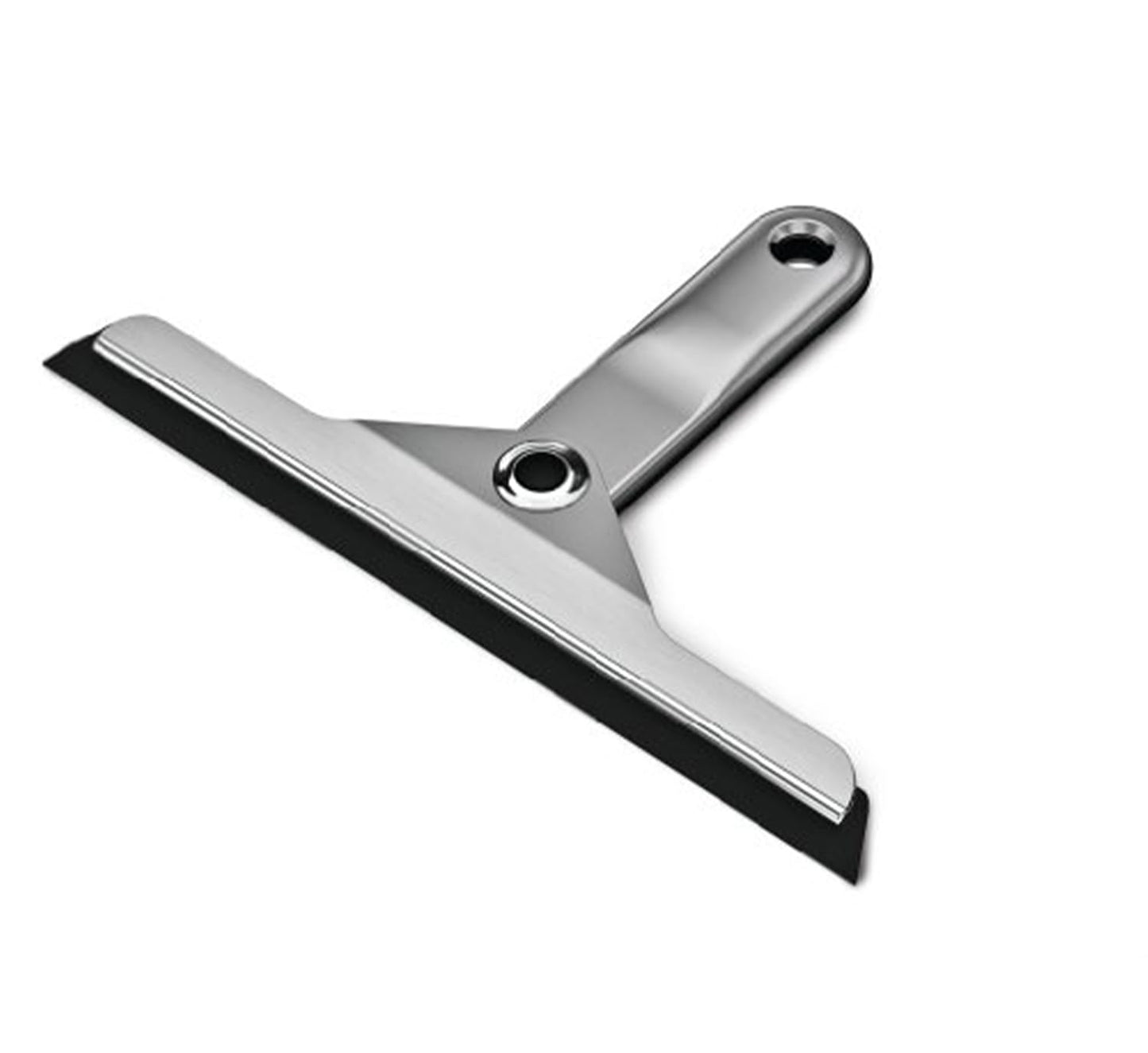 simplehuman Foldaway Shower Squeegee, Glass Squeegee for Bathroom Mirrors & Shower Doors, Weighted Handle for Streak-Free Clean, Suction Cup Hanger