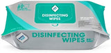 WipesPlus Disinfecting Wipes - Industrial Strength Sanitizing Wipes - Pack of 80 Disinfectant Wipes - Made in the USA