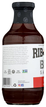 Rib Rack Hot Cayenne BBQ Sauce, 19 Ounce (Pack of 6)