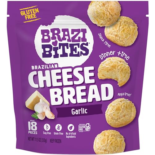 Brazi Bites Garlic Asiago Brazilian Cheese Bread, 11.5 OZ