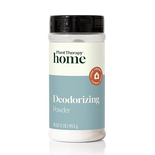 Plant Therapy Home Deodorizing Powder 16 oz, Odor Eliminator, Carpet Deodorizer, Multi-Use for Deep-Cleaning & Everyday Household Freshness, Powered