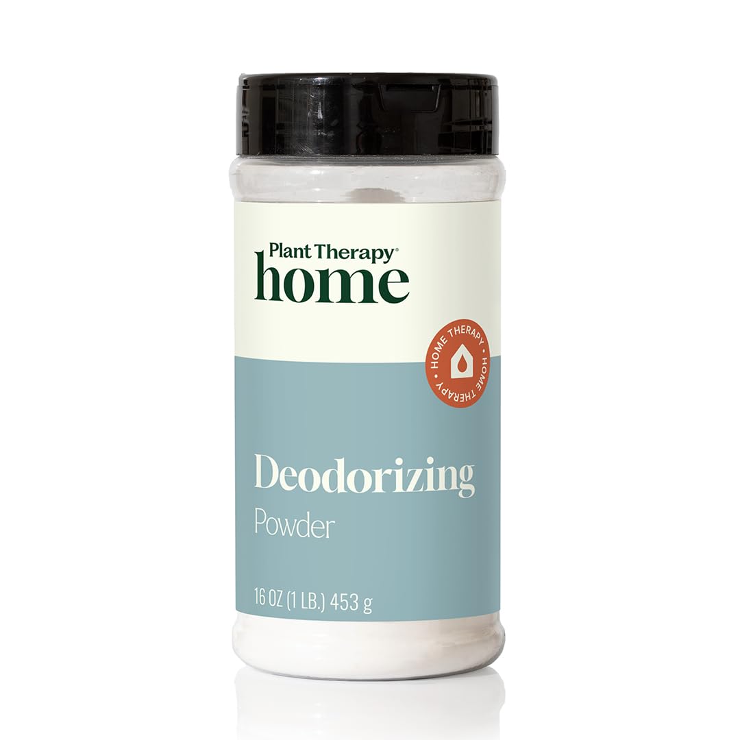 Plant Therapy Home Deodorizing Powder 16 oz, Odor Eliminator, Carpet Deodorizer, Multi-Use for Deep-Cleaning & Everyday Household Freshness, Powered