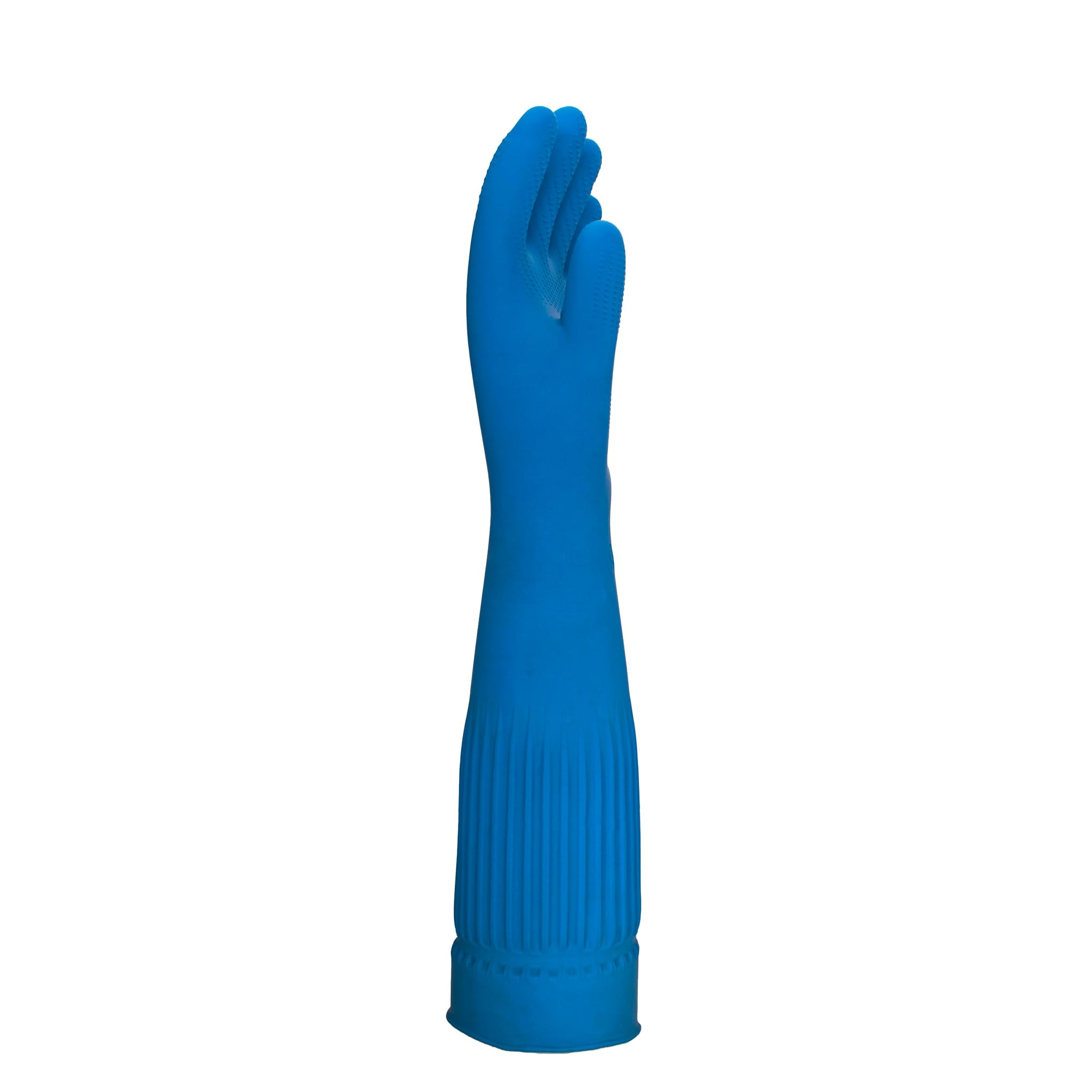 ETERNA Gloves Extra Long, Gloves for Laundry, Kitchen and Household Cleaning, Brush Effect on Fingers, Longer Lenght with Expandable Sleeve, Size M