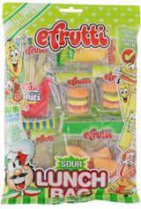 eFrutti Gummi Candy Variety, Movie Bag, Lunch Bag, Sour Lunch Bag, and Bakery Shoppe Bag, 2.2 Ounce (Pack of 4) - with MYD Bag Clip