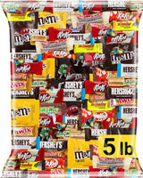 Chocolate Candy Variety Pack 5 lb - Individually Wrapped Fun Size Candy