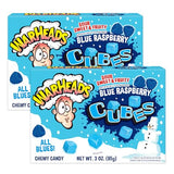 Impact Confections - WARHEADS Winter Blue Raspberry Cubes - 3.0 oz Theater Box - 2 pack
