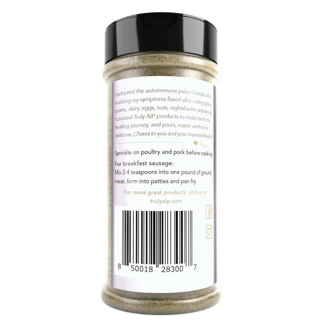 Truly AIP Spice Mix - Pork & Poultry Seasoning - Paleo, Keto, Whole 30 & Autoimmune Protocol Friendly - Great for Sausage, Chicken, Steak, Elk & Deer