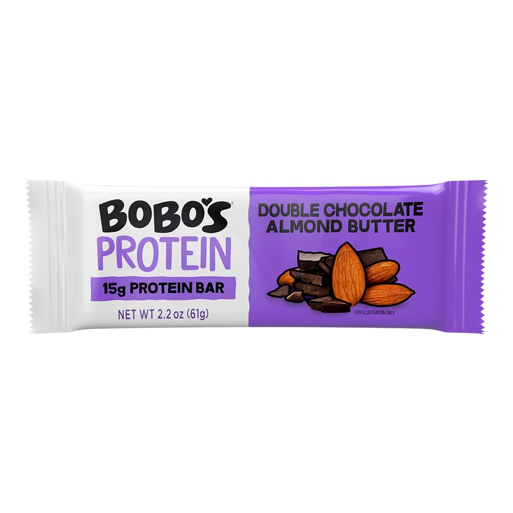 Bobo's Double Chocolate Almond Butter Protein Bar 12 Pack