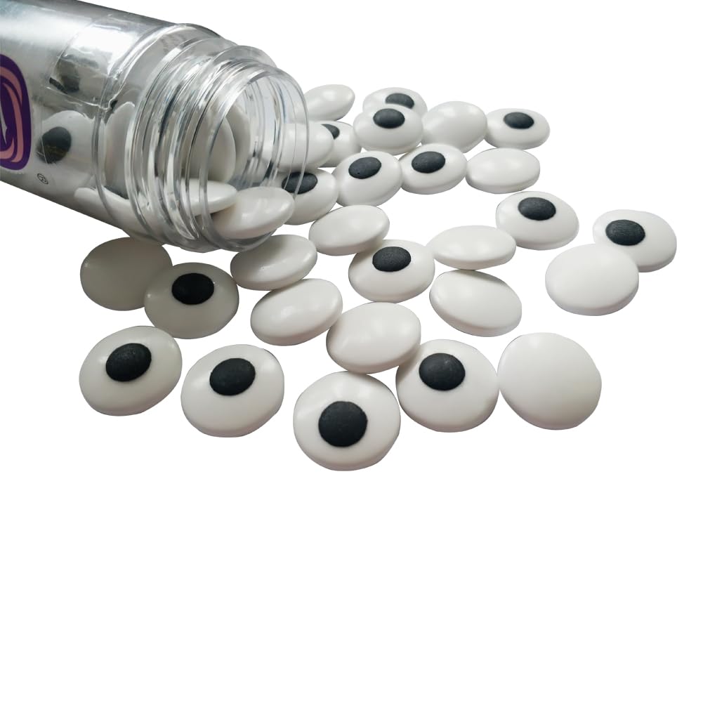 2 Bottles Candy Eyes Eyeballs - Cake Cupcake Toppers - Edible Baking Decorations for Cupcakes, Cakes, Cookies - Halloween, Christmas, Easter