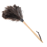Fdit Handmade Washable Non-electrostatic Duster with Wooden Handle Household