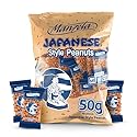 Manzela Japanese-Style Peanuts Bags | Crunchy Oven-Baked Shell with Wheat Flour, Classic Salty Taste, Family-Friendly, Perfect for Kids and Adults