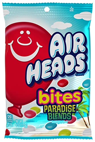 Airheads Candy, Bites, Paradise Blends Flavor, Non Melting, Party, 6 Ounce (Pack of 12)