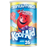 Kool-Aid Drink Mix Duo for Beverage Mixing, Flavored Hydration and Water Flavoring, Cherry and Tropical Punch, 19 Ounce Canisters (Variety Pack)