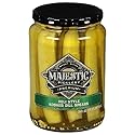 Mt Olive, Majestic Picklery Premium Deli Style Kosher Dill Spears Pickles, 24 Ounce