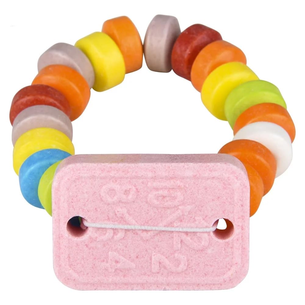 Fruidles 12-Count Candy Watch Bracelet, Stretchable Multicolor Fruit-Flavored Chewables for Party Favors (Pack of 12)