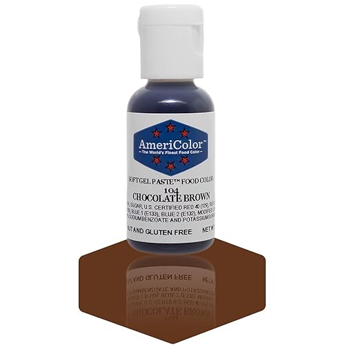 Americolor Soft Gel Paste Food Coloring, Chocolate Brown Net WT. .75oz