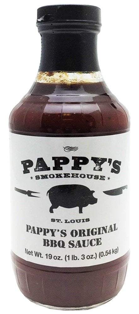 Pappy's Smokehouse Original BBQ Sauce, 19 Ounce, Memphis Style Barbecue From The Best St. Louis BBQ Restaurant