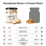 House of Macadamias, Crunchy Macadamia Butter with Protein (8.8oz) - Natural Nut Butter - 2 ingredients - Glass Jar - Seed Oil-Free - Sugar-Free - Low