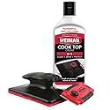 Weiman Glass & Ceramic Cooktop, Stove Top & Oven Cleaner Kit - Kitchen Cleaner Cream, 3 Scrubbing Pads & Scraper for Burnt-On Food & Grease, Clean