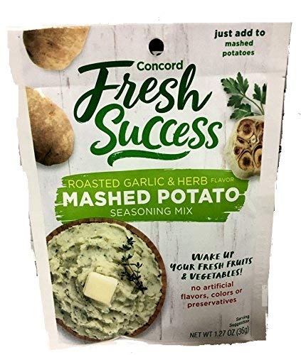 Concord Foods Mashed Potato Seasoning Mix, 1.27-Ounce Pouches (Pack of 6)