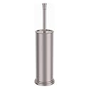 Nickel Brush and Holder?Extra Long Handled Nickel Brush for Bathroom?Stainless Steel Heavy Duty Toilet Bowl Brush,Deep Cleaning Modern Toilet Cleaner