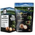 Veefood Golden Crunch In-Shell Macadamias 225g - Premium Australian Macadamia Nuts with Vanilla Flavor | Crunchy, Creamy & Heart-Healthy Snack (Pack