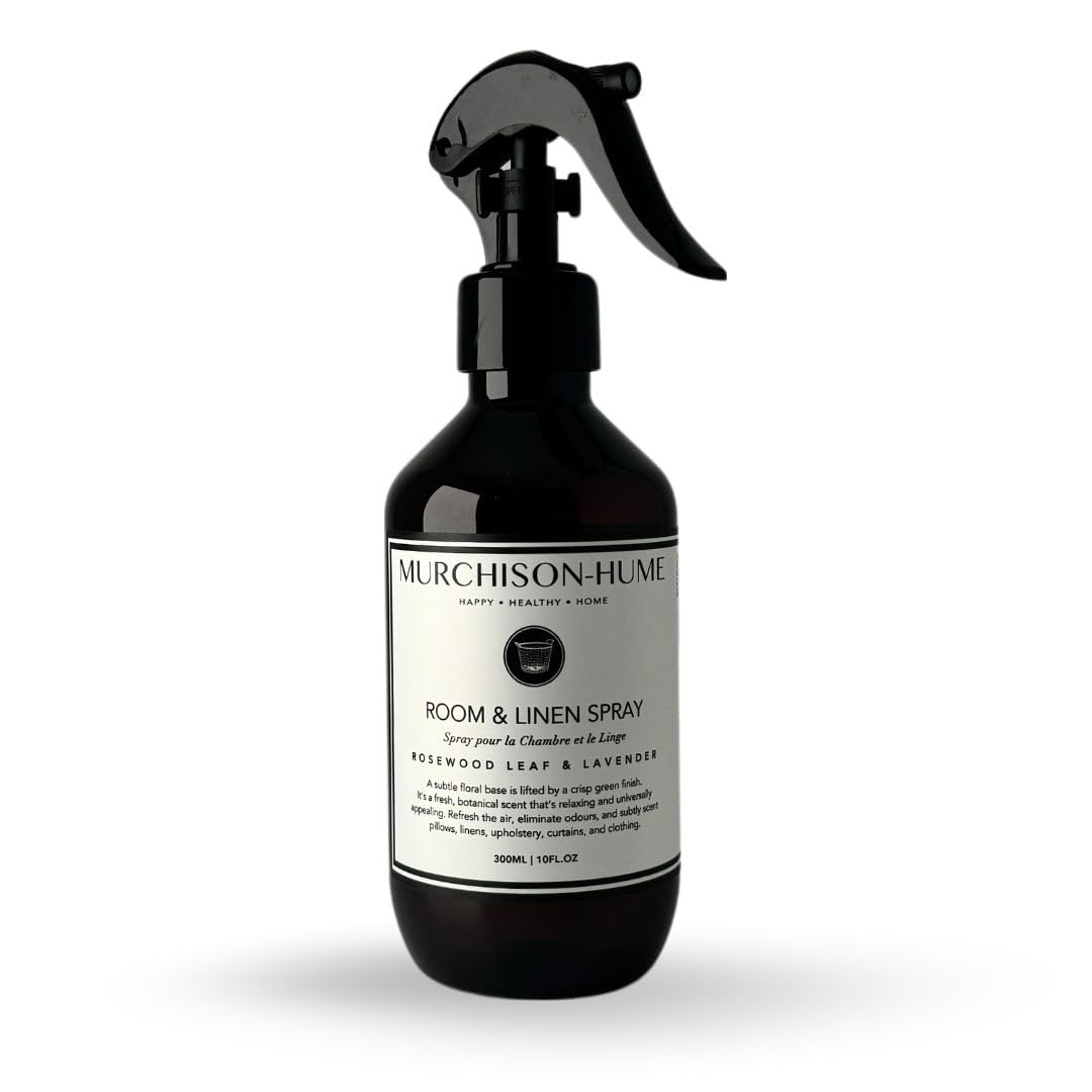 Murchison-Hume Luxury Room & Linen Spray - Rosewood Leaf & Lavender | Eco-Conscious, Non-Toxic & Pet-Friendly Fabric Mist & Air Freshener |