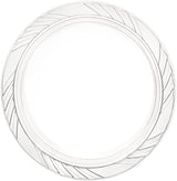 Munfix 200 Clear Plastic Plates Set - 7 Inch Disposable Dessert/Salad Plates, Bulk Pack for Party BBQ, Picnic, Parties, Travel and Events