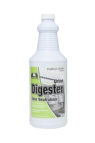 Nilodor Bio-Enzymatic Urine Digester with Odor Neutralizer, Lavender Purple Crush, 1 quart (32 PCZYM)