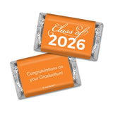 136 Pcs Orange Graduation Class Of 2026 Wrapped Miniatures (2.5lb Bag)