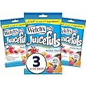 Welch's Juicefuls Juicy Fruit Snacks, Mixed Fruit, Fruit Gushers, Gluten Free, 4 Oz Sharing Size Bags (Pack of 3)
