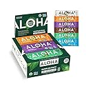 ALOHA Organic Plant Based Protein Bars - 6 Flavor Variety Pack - 12 Count, 1.9oz Bars - Vegan Snacks, Low Sugar, Gluten-Free, Low Carb, Paleo