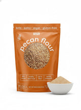 RANCHO PECANA - Natural Pecan Flour, 1 LB, non-GMO, Grain Free, Gluten Free, Heart Healthy, Kosher, Organic Nuts, Vegan, Keto, 3g Protein per 1 oz