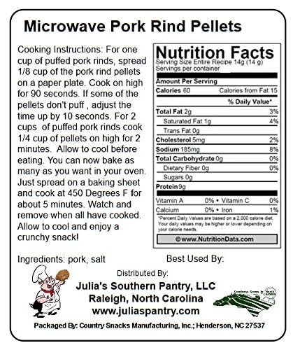 Carolina Gold Nuggets Microwave Pork Puffies Bake-N-Puffs, Original, 16 Ounce