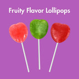 J0lly Ranchrs Valentine Heart Shaped Flat Lollipops-1.5 lbs Assorted Flavors Green Apple, Cherry, Watermelon and Pink Lemonade - Individually Wrapped