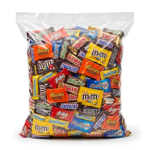 Chocolate Candy Variety Pack - Individually Wrapped Bulk Assortment of Fun Size Bars, Peanut Butter Cups & Chocolate Treats - Perfect for Snacking