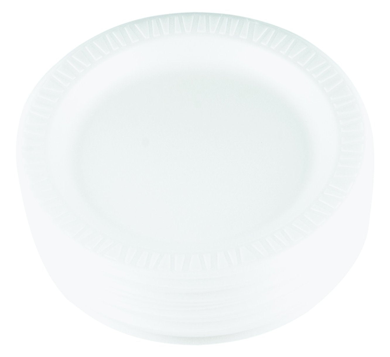 Dart 9PWQR 9 in White Laminated Foam Plate (Case of 500)